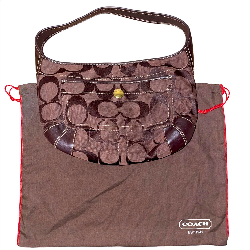 Coach Bag (Unused) Signature Jacquard Purse